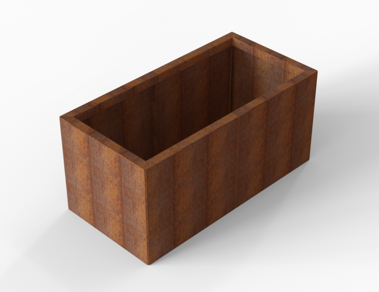 Bloembak Module+ 60x150x56 cm - Corten | KPS Delft