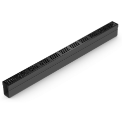 ACO Slim-Line 100 cm + Zwart aluminium rooster