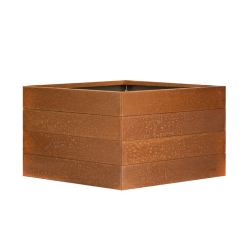 Bloembak Modulair 56 cm hoog - CORTEN