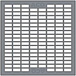 ACO Europoint Maasrooster 30/10 kunststof