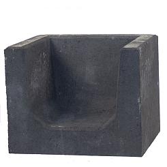 U-Hoeksteen 40x50x40 - Zwart (MBI)