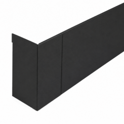 Forsento Hoekstuk uitwendig 15x42x15 cm - Grafiet Zwart