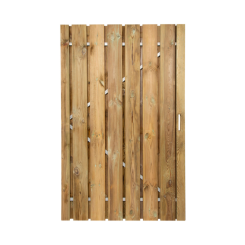 Grenen Deur incl. Stalen Frame Recht Vert. Universeel - 100x190