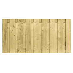 Vuren Scherm Recht Vert. - 90x180