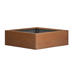 Bloembak Modulair CORTEN 120x120x28 cm