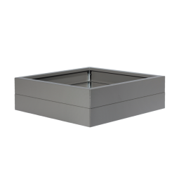 Bloembak Modulair poedercoat TAUPE 120x120x28 cm