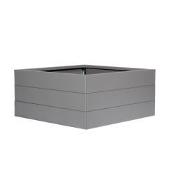 Bloembak Modulair poedercoat TAUPE 60x60x42 cm