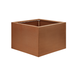 Bloembak vlak 60 cm hoog - Corten