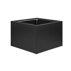 Bloembak vlak 60 cm hoog - Grafiet Zwart