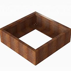 Bloembak Module+ 210x210x42 cm - Corten