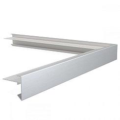 Aluminium buitenhoek zilverkleurig incl. verbindingsstuk 45X45X500 mm