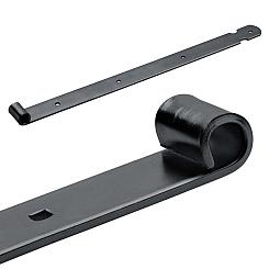 Hengenset Zwart tbv poort 100,125 cm