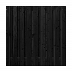 Vuren Scherm Zwart 180x180