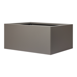 Bloembak vlak 120x120x60 cm - Taupe