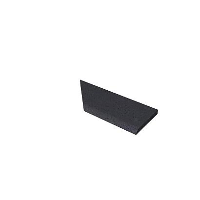 Schellevis OH Zwembadrand Hoek Rechts 100/60x40x5 - Carbon