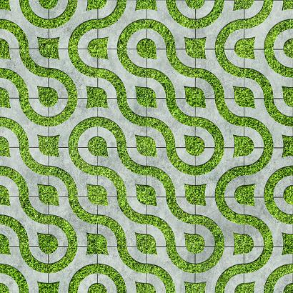 Virage Grastegel 30x30x12 - Grey