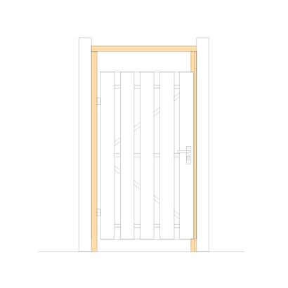 Douglas Deurkozijn 160x210 (incl. bevestigingsmaterialen)