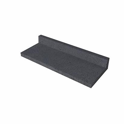 Schellevis OH Traptrede L-vormig 15x40x100 - Antraciet