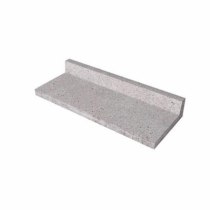 Schellevis OH Traptrede L-vormig 15x40x100 - Grijs
