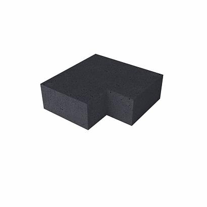 Schellevis OH Traptrede Hoek 90° inw. (40x20) - Carbon