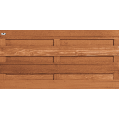 Bangkirai Scherm Recht Hor. - 90x180