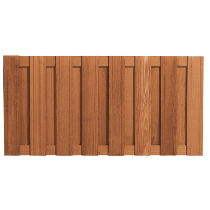 Bangkirai Scherm Recht Vert. - 90x180