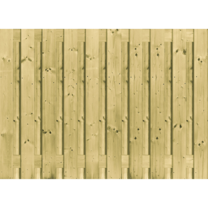 Grenen Scherm Recht Vert. 21 planken - 130x180 (t.b.v. betonschutting)
