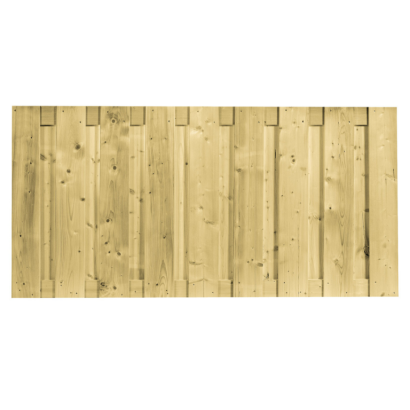 Vuren Scherm Recht Vert. - 90x180