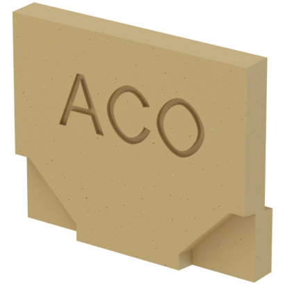 ACO Euroline eindplaat