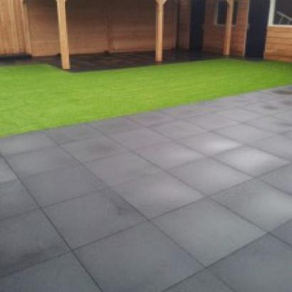 Terrastegel+ 60x60x4 - Nero