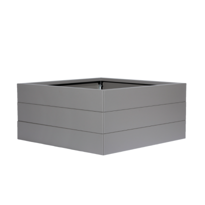 Bloembak Modulair poedercoat TAUPE 60x60x42 cm