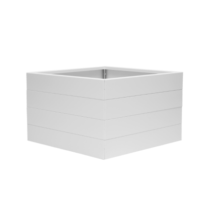 Bloembak Modulair poedercoat WIT 120x120x56 cm