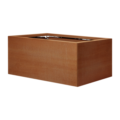 Bloembak vlak 90x150x60 cm - Corten