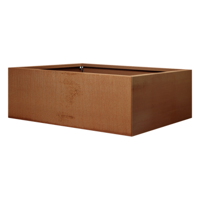 Plantenbak vlak 150x300x60 cm - Corten
