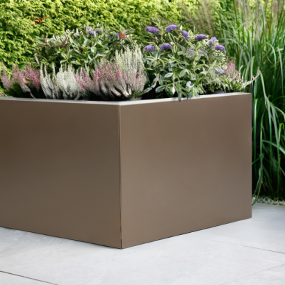 Plantenbak vlak 300x300x40 cm - Supra Bruin