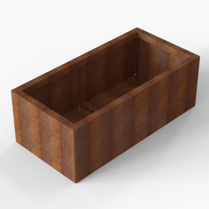 Plantenbak Module+ 60x300x28 cm - Corten