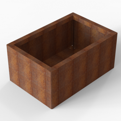 Plantenbak Module+ 90x360x42 cm - Corten