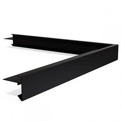 Aluminium buitenhoek incl. verbindingsstuk - 45X45X500 mm