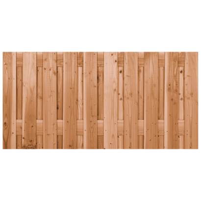 Douglas Scherm Ruw Recht Vert. 21 planken - 90x180 (t.b.v. betonschutting)