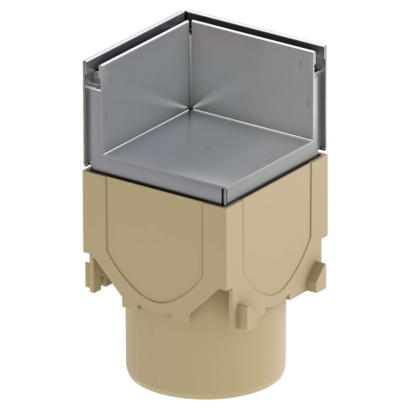 ACO Euroline hoekelem. met Slot-rooster