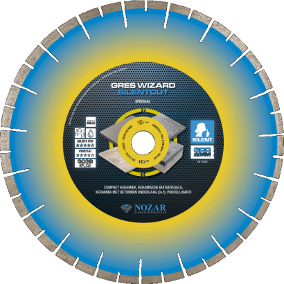 Diamantzaag D300/30/25,4 mm Gres Wizard Silentcut