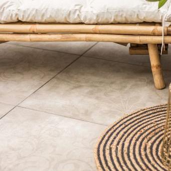 Kera Twice 60x60x4,8 - Fiammato Taupe Decor