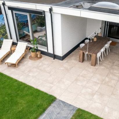 Kera Twice 60x60x4,8 - Fiammato Taupe Decor