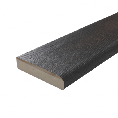 Millboard Bullnose Board 360x15x3,2cm - Burnt Cedar + Embered