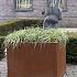 Bloembak vlak 120x120x60 cm - Corten