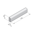 Gazonband 10x20x100 - Grijs