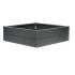 Plantenbak Modulair poedercoat ANTRACIET 120x120x28 cm