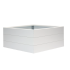 Plantenbak Modulair poedercoat WIT 120x120x42 cm
