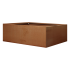 Bloembak vlak 180x210x60 cm - Corten