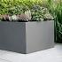 Plantenbak vlak 120x120x40 cm - Antraciet